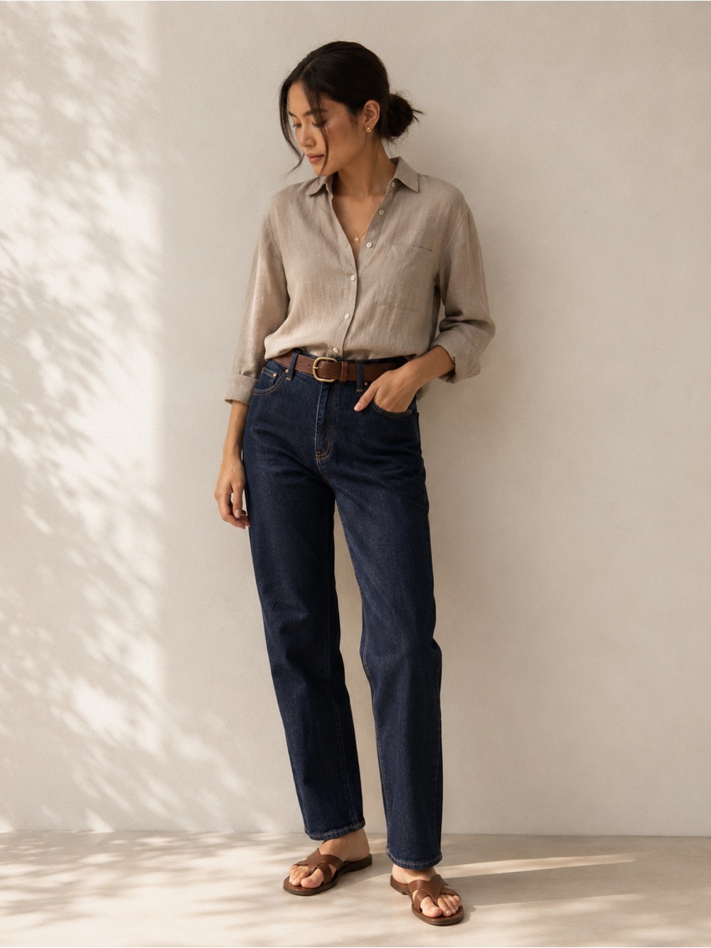 Talbots Women's Dark Blue Straight Jeans